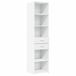 vidaXL Hoge kast, wit, 45x42,5x185 cm, van houtvezel