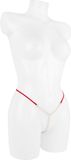 EIS stringtanga met parelketting rood one size