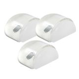 AMIG Deurstopper/deurbuffer - 3x - D42mm - zelfklevend - transparant