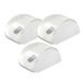 AMIG Deurstopper/deurbuffer - 3x - D42mm - zelfklevend - transparant