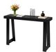 Vevor Table console, Table d'appoint derrière le canapé (118x30,5x81CM / LxLxH), Table d'appoint rectangulaire en panneau multicouche pour couloir, chambre, salon, entrée, noir