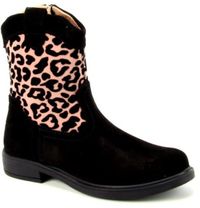 Twins Wendel West 189 Zwarte Nubuck Kinderen Laarzen
