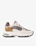 VIA VAI Liz Dae Sneakers Dames - Suède, Leer, Mesh - Beige, Khaki - Maat 37