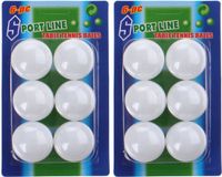 Engelhart Handelsonderneming B.V. Balle de tennis de table - 40 mm/4 cm - 12x balles - Blanc - Plastique