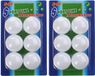 Engelhart Handelsonderneming B.V. Balle de tennis de table - 40 mm/4 cm - 12x balles - Blanc - Plastique