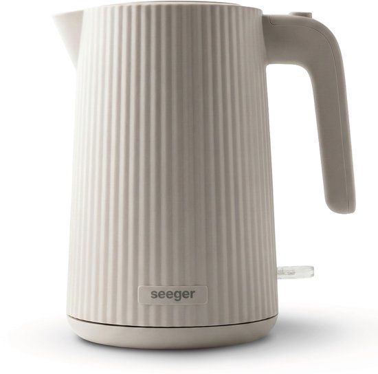 Seeger Plissé Design Waterkoker - 1.7 liter - Beige - 2200 Watt