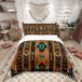 Housse de couette - Design tribal géométrique - 200 x 135 cm avec taie d'oreiller