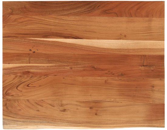 vidaXL Bureaublad rechthoekig natuurlijke rand 90x80x3,8 cm acaciahout
