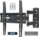 Dream TV support mural orientable et inclinable pour la plupart des téléviseurs à écran plat LED, LCD et OLED de 26 à 55 pouces jusqu'à VESA 400x400mm et 27kg avec cheville murale Fischer, support TV d'angle MD2377-02