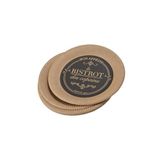 Homéa Set van 10 borden van kraftpapier, D18 cm, bistro