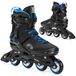 ATTABO Cyclone Fitness inlineskates voor heren, maat 41 EU ABEC-7, PU-wielen, 82 A, TPR-schaal, semi-hard, rem, comfort, stabiliteit, drievoudige pasvorm, duurzame materialen