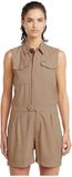 G-Star Summer Playsuit Dames S Licht Togeebruin