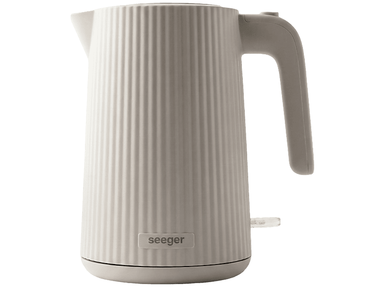 Seeger Plissé Design Waterkoker - 1.7 liter - Beige - 2200 Watt