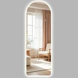 HOMCOM Volle lengte spiegel - Gehard glas - 40x3x120cm - Transparant