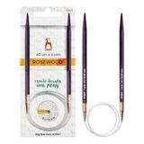 Pony Rosewood Circular Knitting Needles 60cm 6mm - 1 Piece