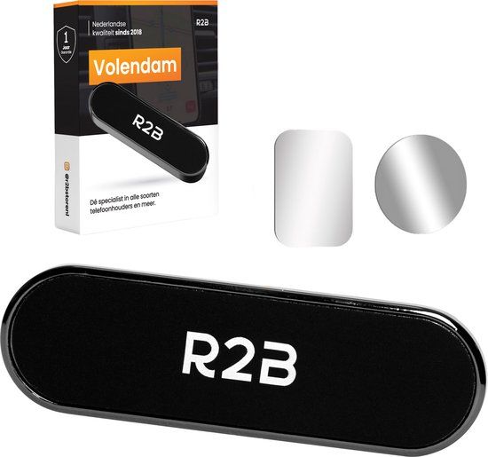 R2B Magnetische telefoonhouder auto - Model "Volendam" - Geschikt voor dashboard/console - Gsm houder auto - Telefoonhouders auto