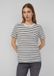 s.Oliver - Gestreept tricot T-shirt met hartjesborduursel - Zwart
