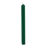 Stompkaarsen volledige kleur Ø 1,9 cm 12 stuks - donkergroen