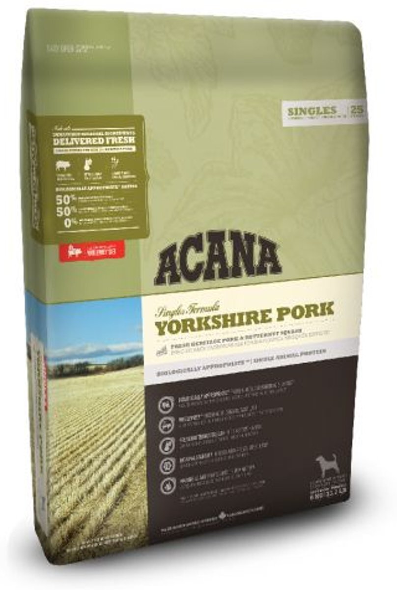 Acana singles yorkshire pork hondenvoer 2 kg