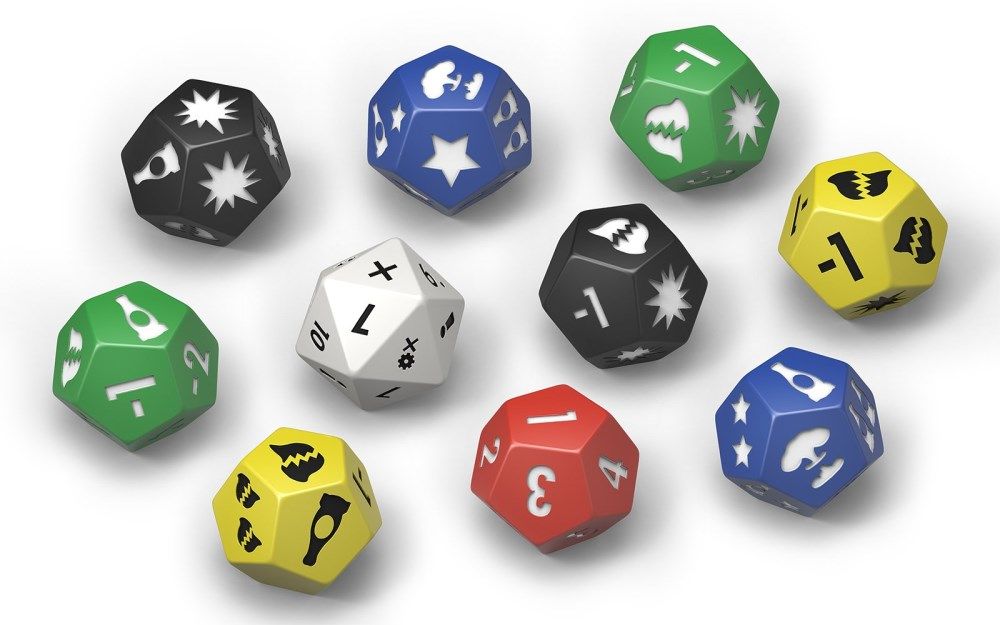 Modiphius Fallout Wasteland Warfare - Extra Dice Set - 10 custom dice