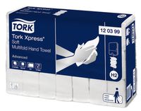 Tork Xpress Zachte Multifold Handdoeken Wit H2, Advanced, 2-laags, Absorberend, 21 x 136 vellen, 120399