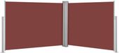 vidaXL Pare-vent rétractable 140x1000 cm marron