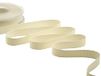 Furlanis - Decoratieve gros grain, Caneté-band, Italiaanse stof - ivoor, 15 mm x 20 m