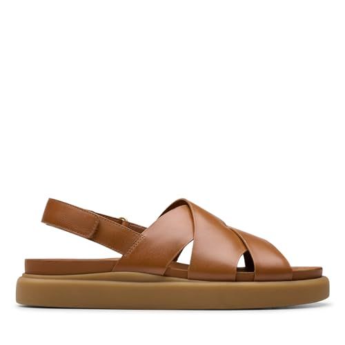 Clarks Aristella Sun Womens Tan Leather, 7.5