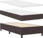 vidaXL Boxspringbed met hoofdeinde, donkerbruin, 100 x 200 cm, stof