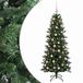 vidaXL Kunstkerstboom met kerstbal 120 cm 150 LED's Warmwit PVC en PE