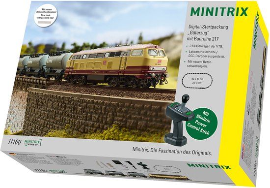 Minitrix Digitale Startset "Goederentrein" met Loc Serie 217