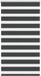 vidaXL Zebra rolgordijn 90x150 cm zwart