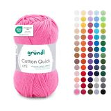 Gründl Cotton Quick Uni roze 3 bollen