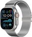 By Qubix Qubix Milanese loop band met klik-sluiting - Zilver - Geschikt voor Apple Watch 38mm / 40mm / 41mm / 42mm