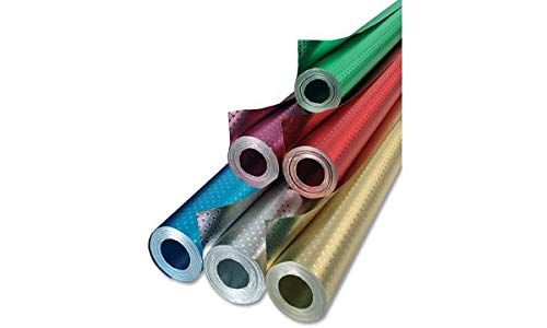 Folia R 33 ST - Aluminiumfolie met sterretjesprint - blauw/blauw - 50 cm x 10 m