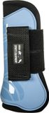 HKM Genua Peesbeschermers & strijkkappen set Babyblauw/Zwart Cob
