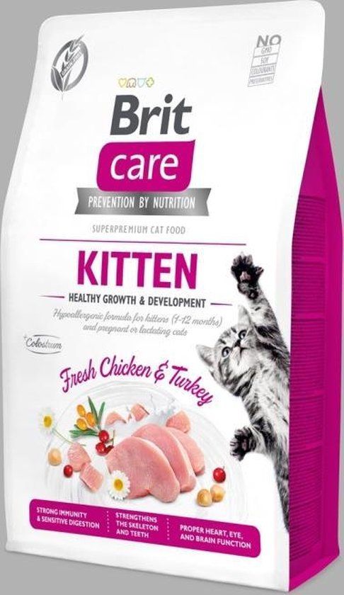 Brit Care Cat Grainfree Kitten Fresh Chicken & Turkey 7 kg - Kat