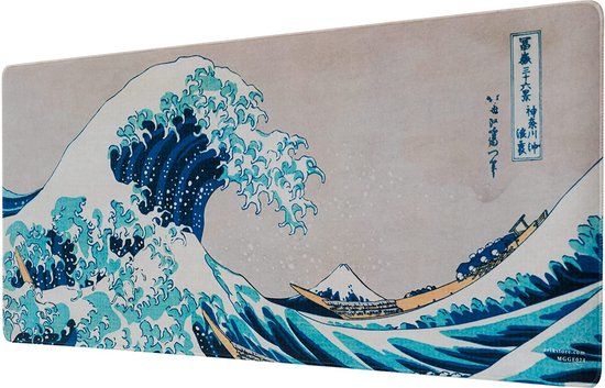 Hokusai Great Wave Wave Unisex Bureaumat - meerkleurig - Standard