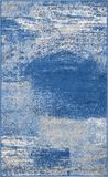 Safavieh Modern Abstract Indoor Geweven Vloerkleed, Adirondack Collectie, ADR112, in Zilver & Blauw, 122 X 183 cm