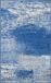 Safavieh Modern Abstract Indoor Geweven Vloerkleed, Adirondack Collectie, ADR112, in Zilver & Blauw, 122 X 183 cm