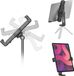 Ulanzi ST-20 360º draaibare Tablet Houder voor statief - met 2 Cold Shoe Mounts - Multifunctioneel - Universeel tot 22cm breed - Zwart