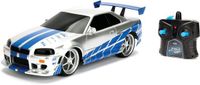 Jada Toys - RC Fast & Furious Nissan Skyline GTR 1:16 - Blauw-Zilver