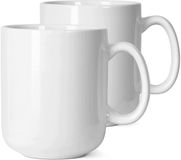 Smilatte Keramische Mokken 590ml Set van 2 Wit