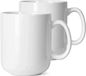 Smilatte Keramische Mokken 590ml Set van 2 Wit