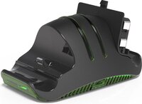 X-Rocker Xbox One/Series S/X Dual Charger - Black/Green