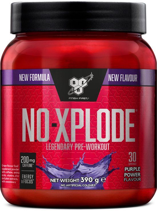 BSN N.O.-Xplode 3.0 Pre Workout - Purple Power - 390 gram
