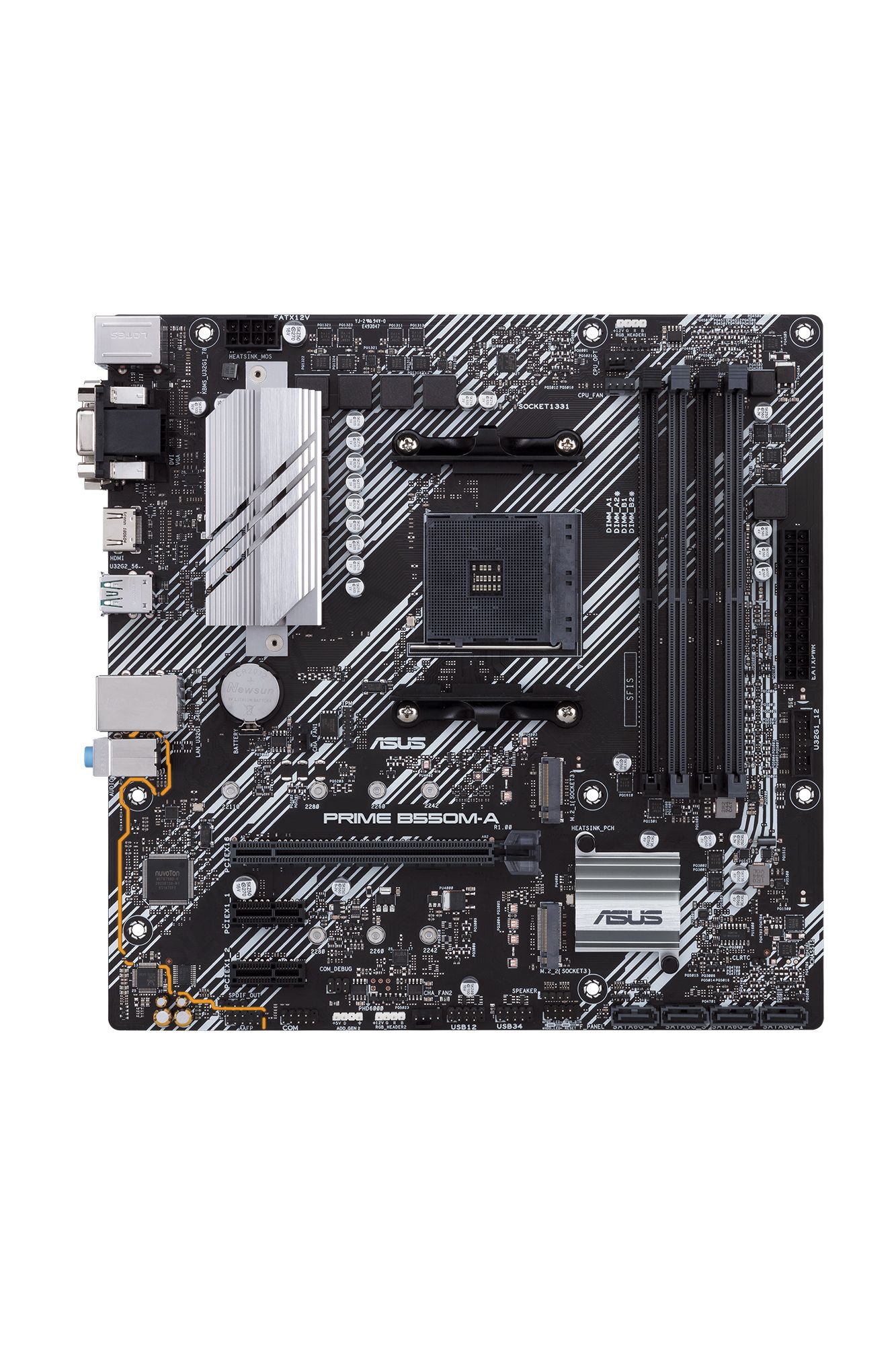ASUS PRIME B550M-A - Micro-ATX Motherboard - AMD B550 - Socket AM4