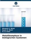 Metallkomplexe Verlag Unser Wissen Metallkomplexe in biologischen Systemen
