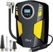 Olvy Compressor Bandenpomp - Luchtcompressor 12V - Elektrische Bandenpomp - Fiets/Auto/Motor/Bal/Luchtbed - Met 4 Opzet Stukken