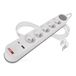 EMOS - Stekkerdoos 5-voudig met USB Fast Charge opladen en 3 m kabel, Franse standaard